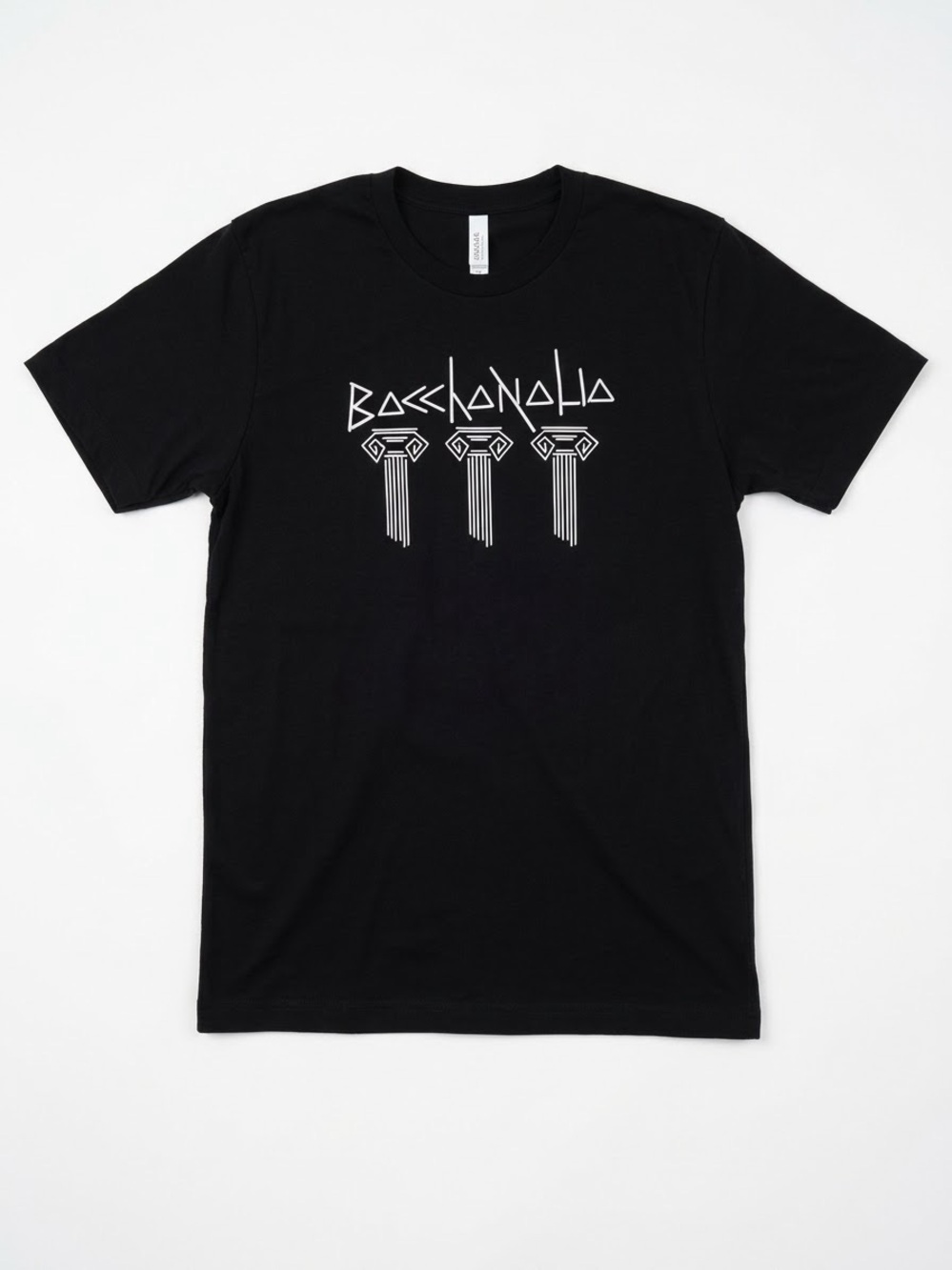 American Apparel Black Graphic T Shirt Bacchanalia Roman Festival Size Large